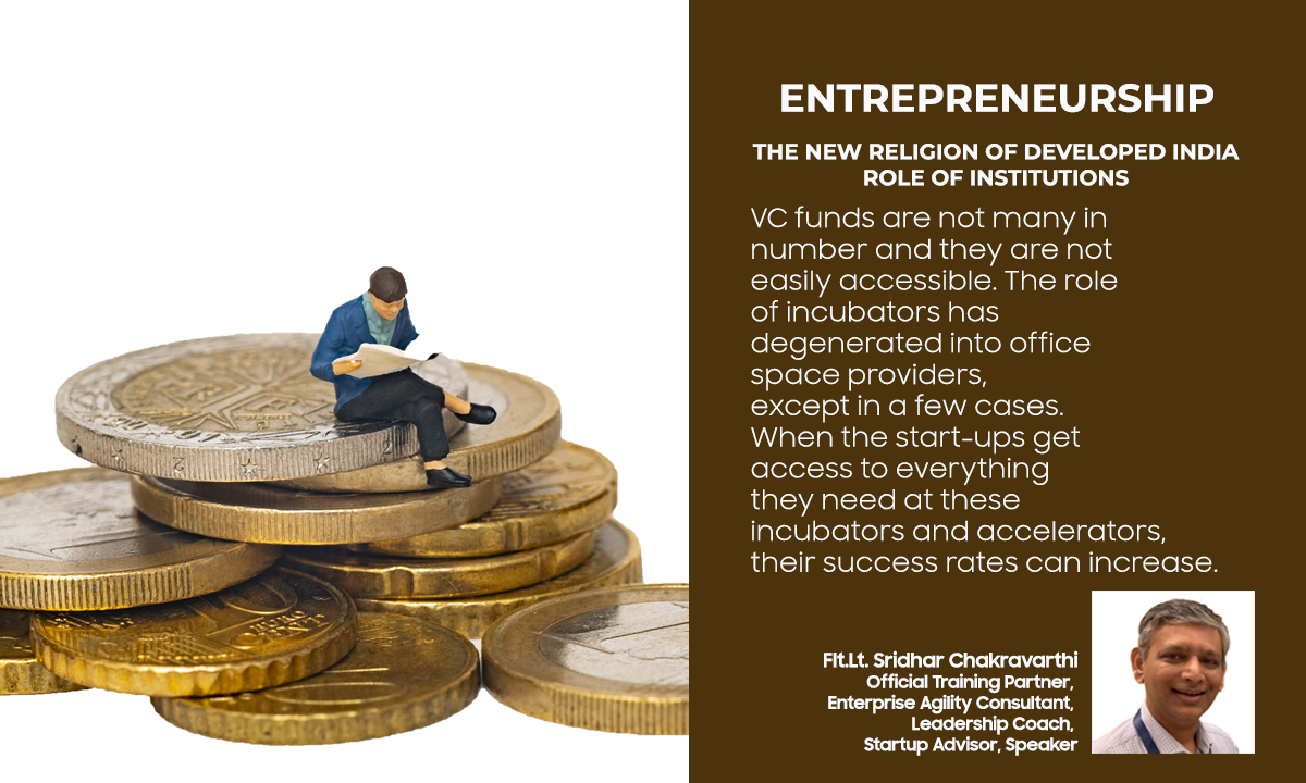 Entrepreneurship - The new religion of developed India Role of institutions