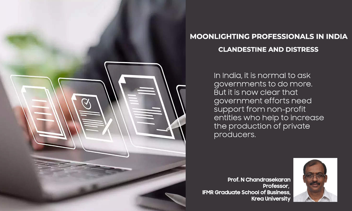Moonlighting Professionals in India: Clandestine and Distress