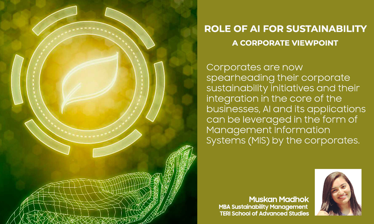Role of AI for Sustainability: A corporate viewpoint